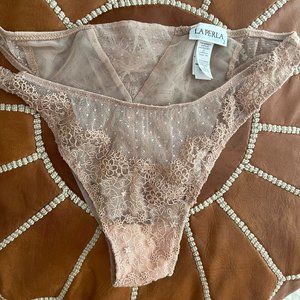 NWOT La Perla Nude Lace Panty - Size 2